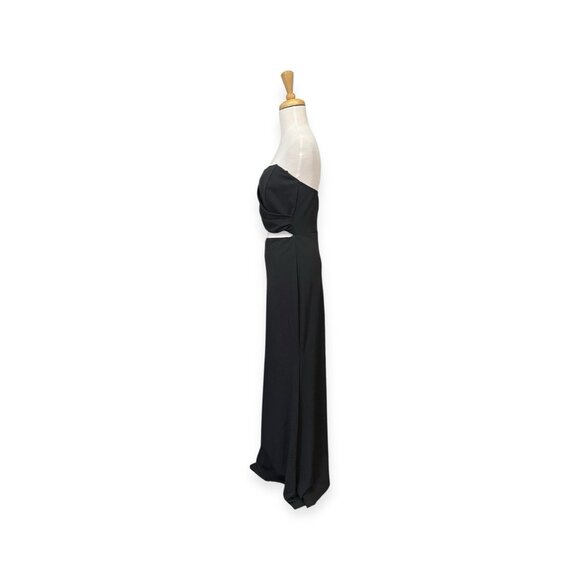 Windsor Black Strapless Cutout Maxi Dress Size L Large - Picture 2 of 7